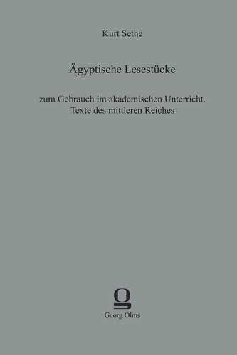 Ägyptische Lesestücke