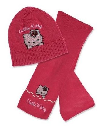 ŠÁLA A ČEPICE HELLO KITTY - velikost 54