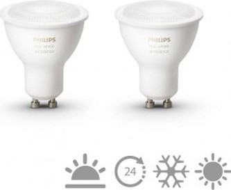 HUE žárovka GU10 5.5W White ambiance 2pack 8718696671184