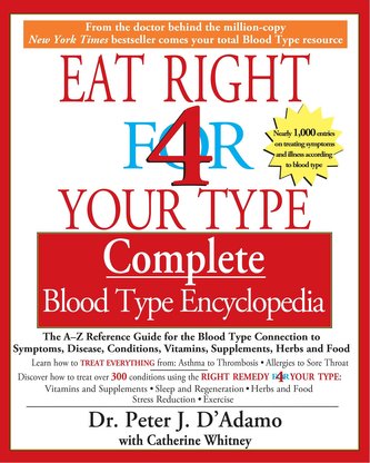 Eat Right 4 Your Type Complete Blood Type Encyclopedia: The A-Z Reference Guide for the Blood Type Connection to Symptoms, Disea