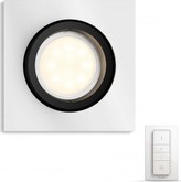 HUE ZAPUŠTĚNÉ BODOVÉ SVÍTIDLO Milliskin 50421/48/P7, hliník, s dálkovým ovladačem