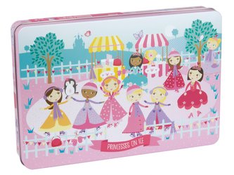Puzzle v kovovém boxu Princezny na ledu