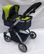 Kočárek 2v1 - zeleno/černý
