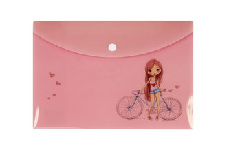 Pouzdro na dokumenty A5: Dívka s kolem