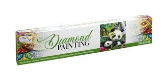 Malování pomocí kamímků Diamond Panda 30x30 cm Malování pomocí kamímků Diamond Panda 30x30 cm
