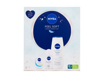 Nivea Fresh Soft sprchový gel Creme Soft 250 ml + antiperspirant roll-on Original Natural 50 ml + hydratační krém Soft 100 ml