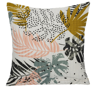 Povláček krepový - barevná peříčka - 40x40cm