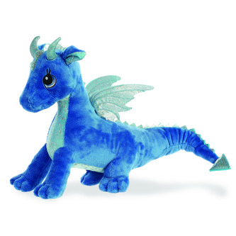 Plyšový drak modrý  27 cm