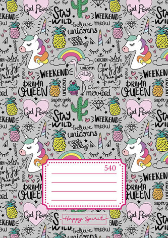 Školní sešit 540 Kaktusy a ananasy