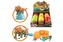 Vejce s překvapením stavebnice šroubovací dinosaur plast 10x15cm 4 barvy 9ks v boxu