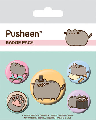 Set odznaků Pusheen Fancy