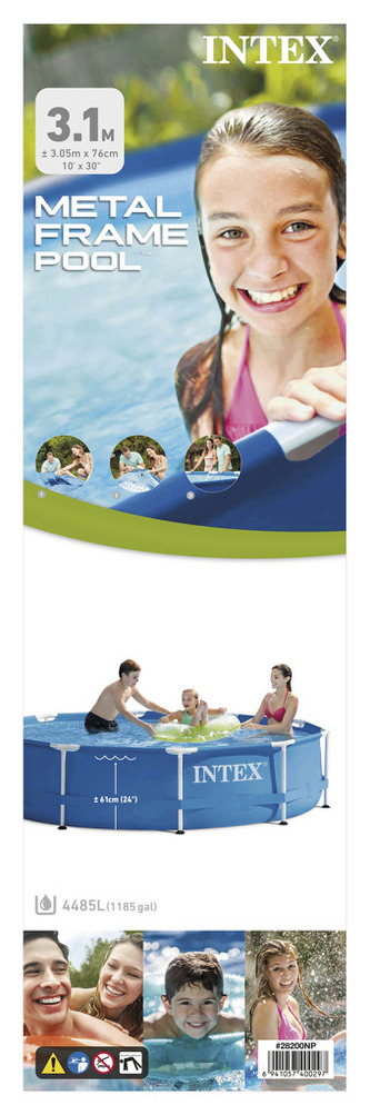 Bazén 3,05m x 76cm s kovovým rámem