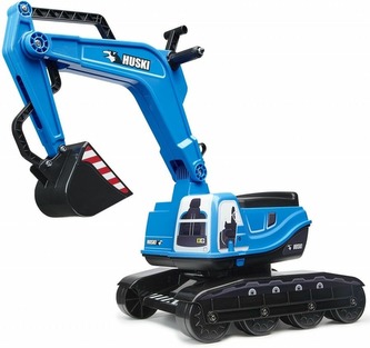 Odstrkovadlo bagr Toyota Huski modrý s odklopným sedátkem