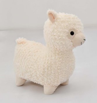 Lama krémová, 40 cm