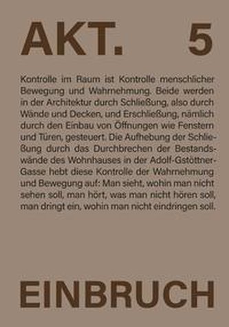 AKT. 5 Einbruch