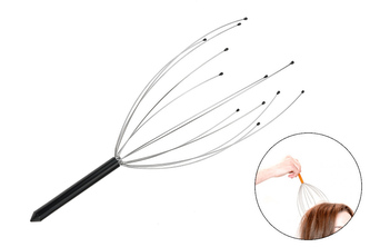 Masážní metlička hlavy, černá