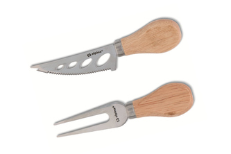 Sada nůž a vidlička na sýr, 2 kusy