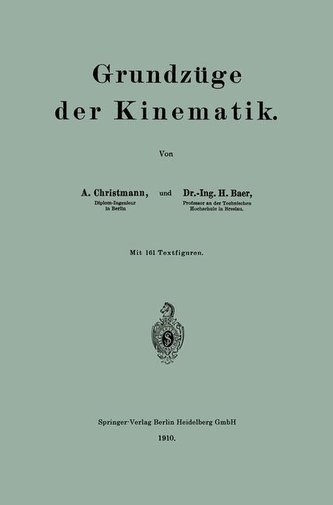 Grundzüge der Kinematik