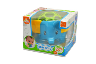 Dětské chrastítko GAZELO Slon - Modrý