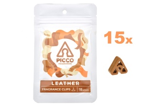 Fragrance clips PICCO, vůně do auta a šatníku - Kůže
