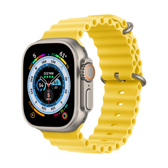 Apple Watch 49mm žlutý oceánský řemínek