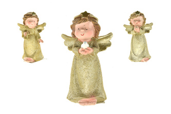 Dekorativní andílek - Zlatý