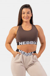 Nebbia podprsenka Cross back 410 Brown XS