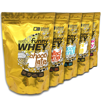 FM Funny CFM Whey Protein 1000g choco coconut