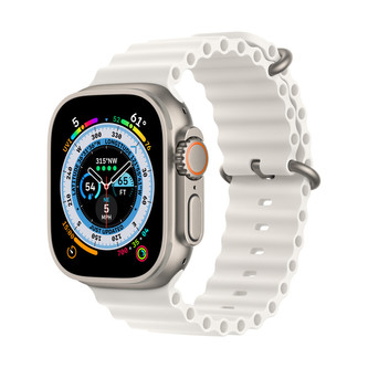Apple Watch 49mm bílý oceánský řemínek