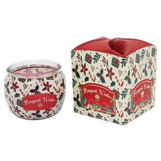 ARÔME Svíčka 90 g, ve skle a flower boxu, Apple Cinnamon