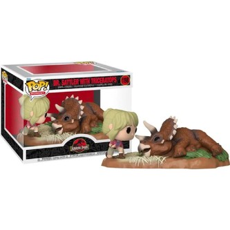 Funko POP! #1198 Moment: Jurassic Park- Dr. Sattler & Triceratops (Exclusive)