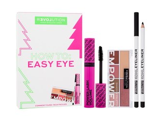 Revolution Relove How To: řasenka Power Lash Volume Mascara 7 ml + paletka očních stínů Empower Shadow Palette 5,2 g + oční linky Khol Eyeliner 1,2 g Black
