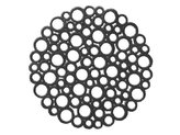 PODLOŽKA DO DŘEZU KULATÁ BUBLINKY ČERNÁ -PRA