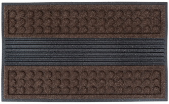 Rohožka - předložka ECOTREND SCRAPE hnědá 45x75 cm Multi Decor