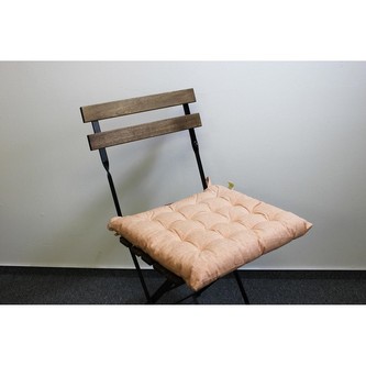 HOME ELEMENTS Podsedák prošívaný 40x40 cm, Růžový melír