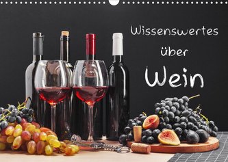 Wissenswertes über Wein (Wandkalender 2023 DIN A3 quer)