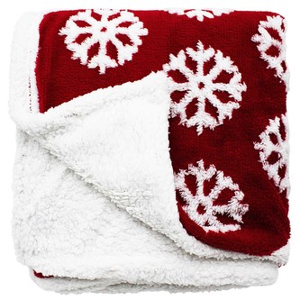 HOME ELEMENTS Beránkové deka s jacquard vzorem150 x 200 cm, 480 GSM