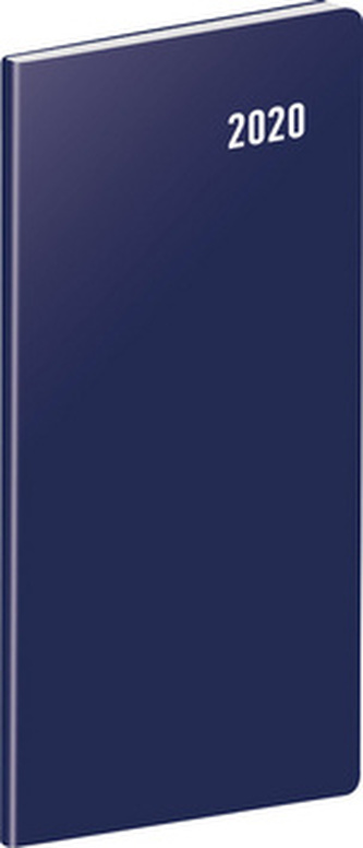 Vreckový diár Modrý 2020