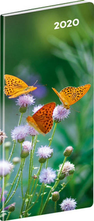Vreckový diár Motýle 2020