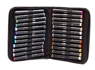 Graph´it Set alkoholových popisovačů, 24ks – Mix Greys