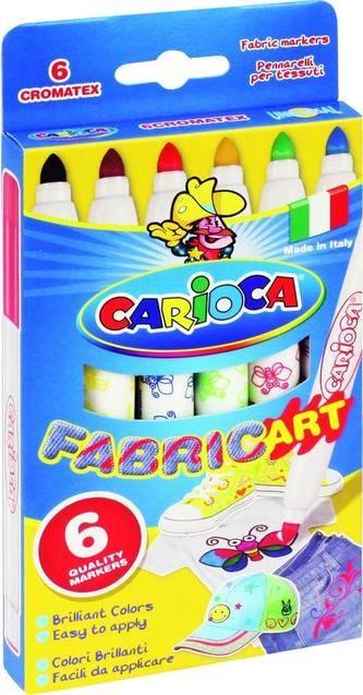 CARIOCA fixy na textil 6 ks