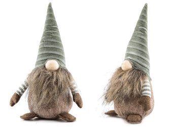 SANTA DEKORACE STOJÍCÍ SKŘÍTEK ZELENÝ 24CM