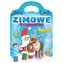 Zimowe rysowanki. Książeczka z naklejkami