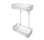 Polička koupelnová 2 patra chrom 24x12,5x36,5cm  AWD1312