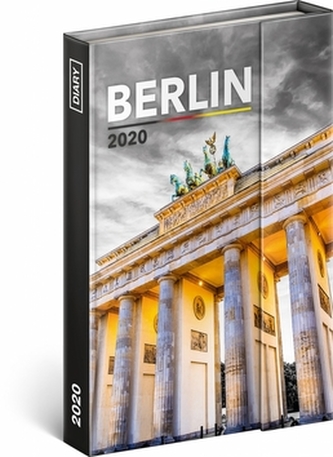 Diář 2020 - Berlín - týdenní, magnetický, 11 × 16 cm