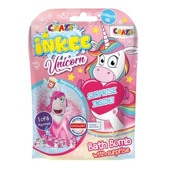 INKEE Šumivá bomba do vany s překvapením - Jednorožec