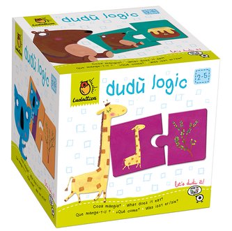 LUDATTICA Zvířátka a jejich potrava dětské puzzle 20 dílků
