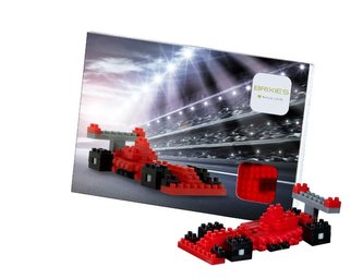 BRIXIES Postcard Racing Car