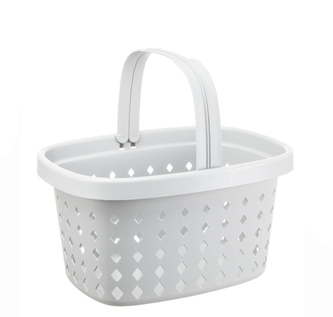 Košík s držadlem bílý