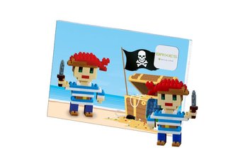 BRIXIES Postcard Pirate